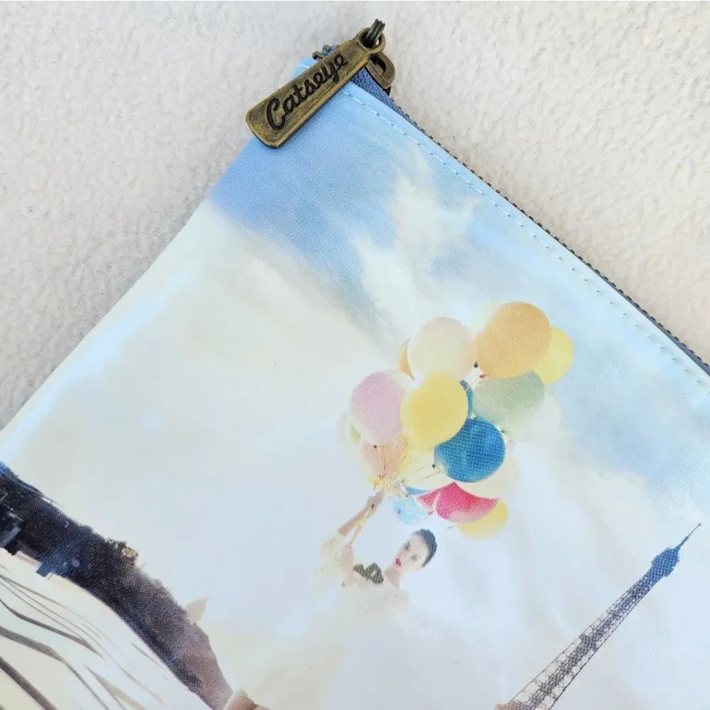 NWOT Catseye London Colorful Balloon Paris Pouch